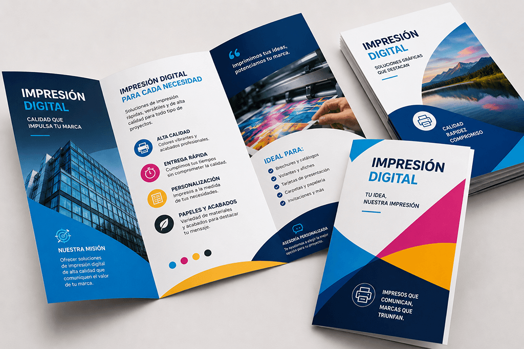 impresion digital brochures